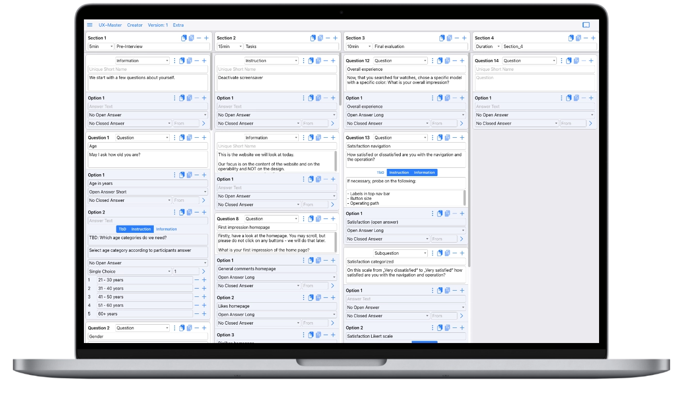 Screenshot UX-Master MacBook Air