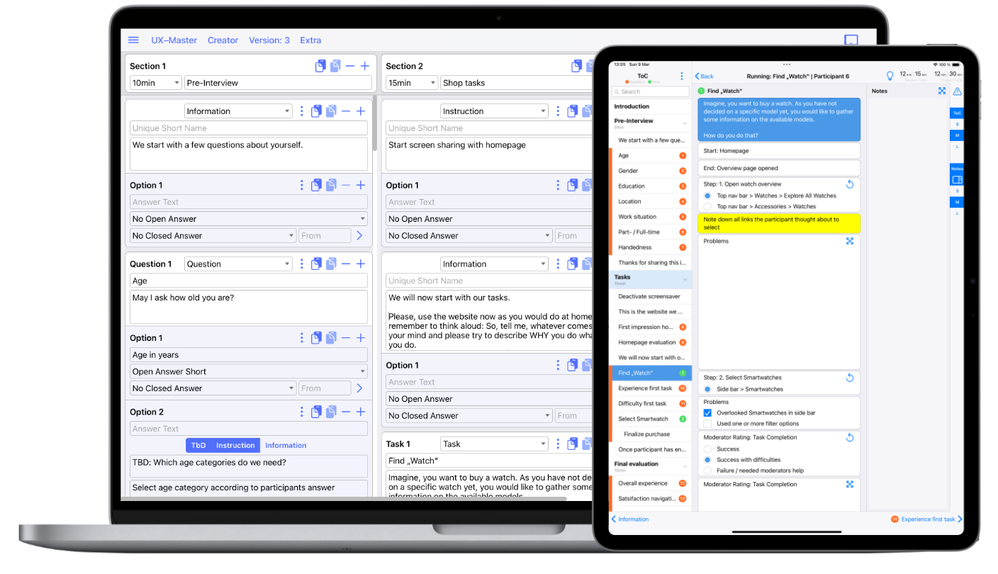 UX-Master and UX-Interview