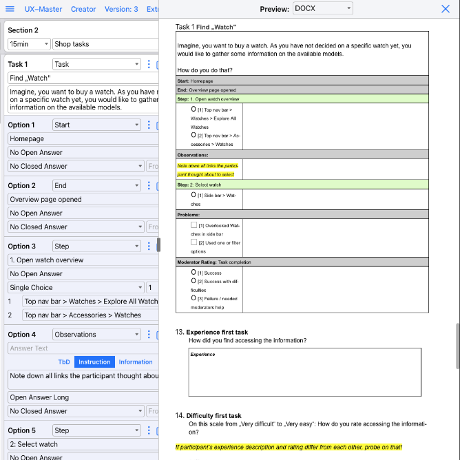 UX-Master: Automatic Formatting