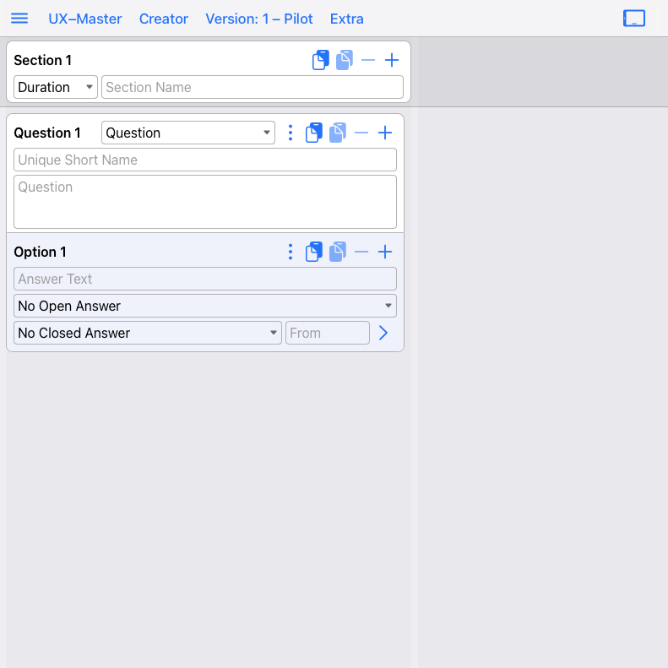UX-Master: Easy Handling